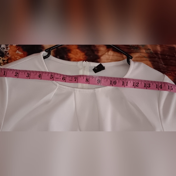 Vfshow Vfemage Women's 2 piece, tie waisted dress, Black and White, XS - Picture 4 of 9